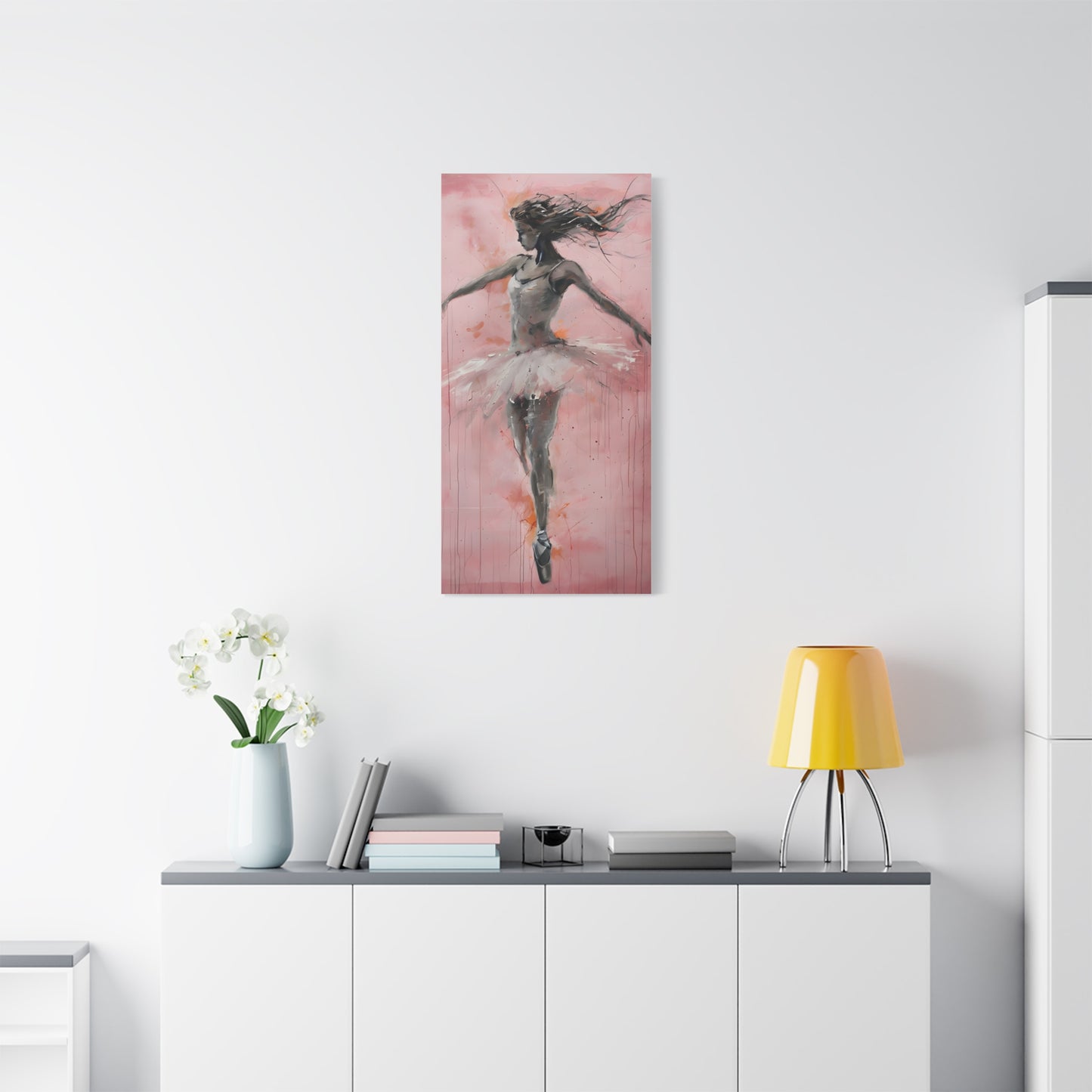 Ballet Dancer Canvas Art, Wall Decor for Dance Studio, Home Decoration, Gift for Dancers, Modern Art Print, Ballerina Artwork