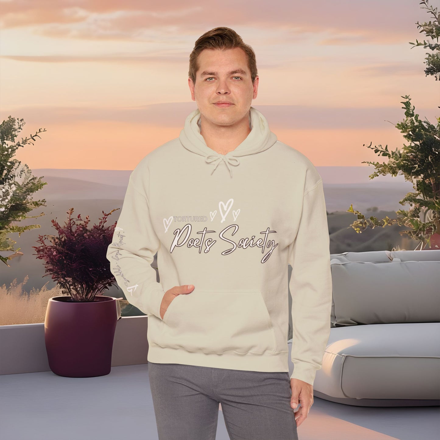Poets Society Hooded Sweatshirt, Cozy Unisex Hoodie for Writers, Gift for Poets, Literary Apparel, Writing Inspiration