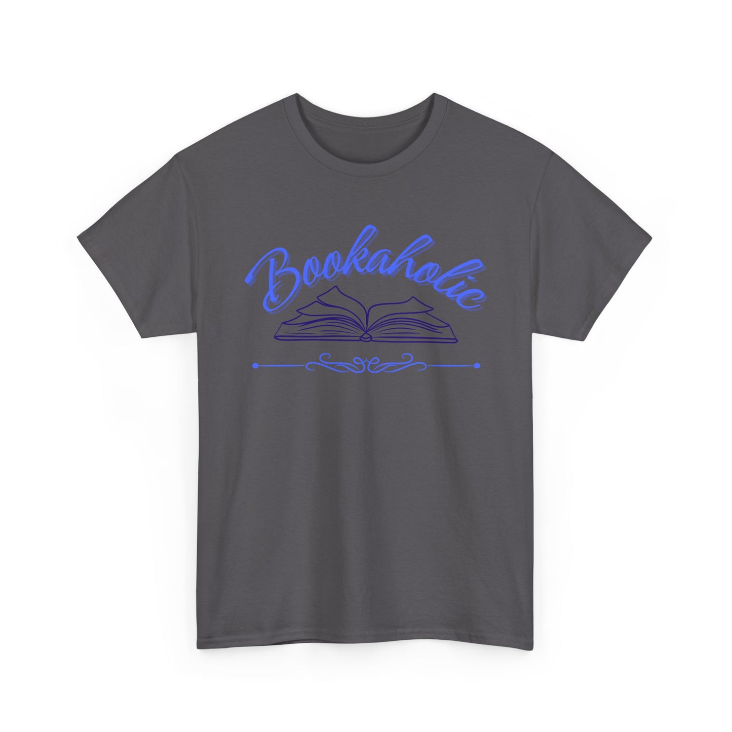 Bookaholic Unisex Heavy Cotton Tee, Perfect Gift for Book Lovers, Reading Enthusiasts, Cozy Casual Wear for Library Days
