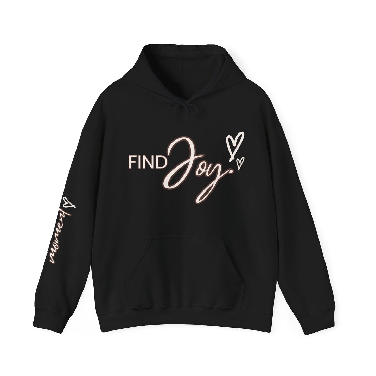 Find Joy in Every Moment Unisex Heavy Blend Hooded Sweatshirt - Cozy & Inspirational