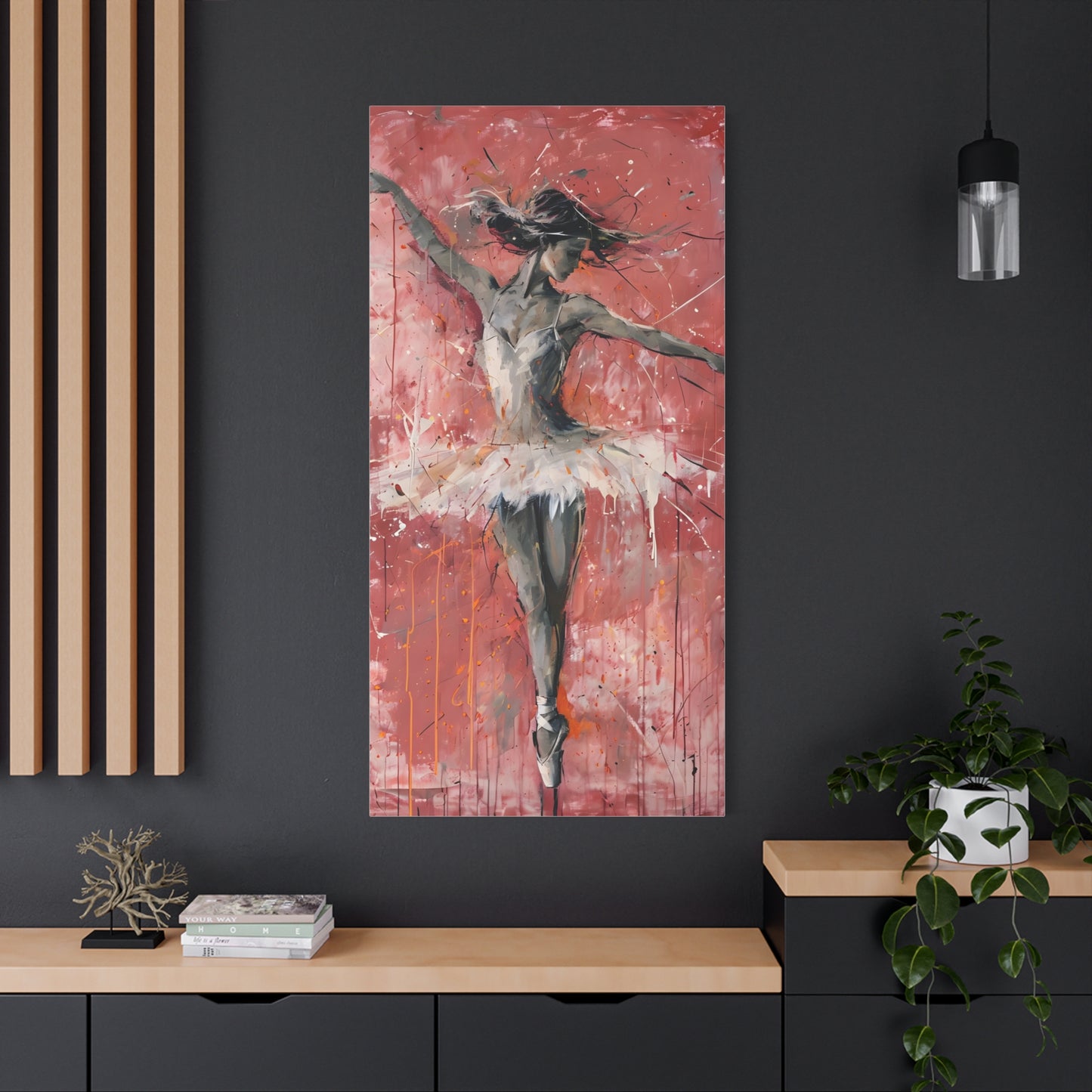 Ballet Dancer Canvas Wall Art, Elegant Home Decor, Ballerina Artwork for Dance Lovers, Perfect Gift for Dancers, Contemporary Art