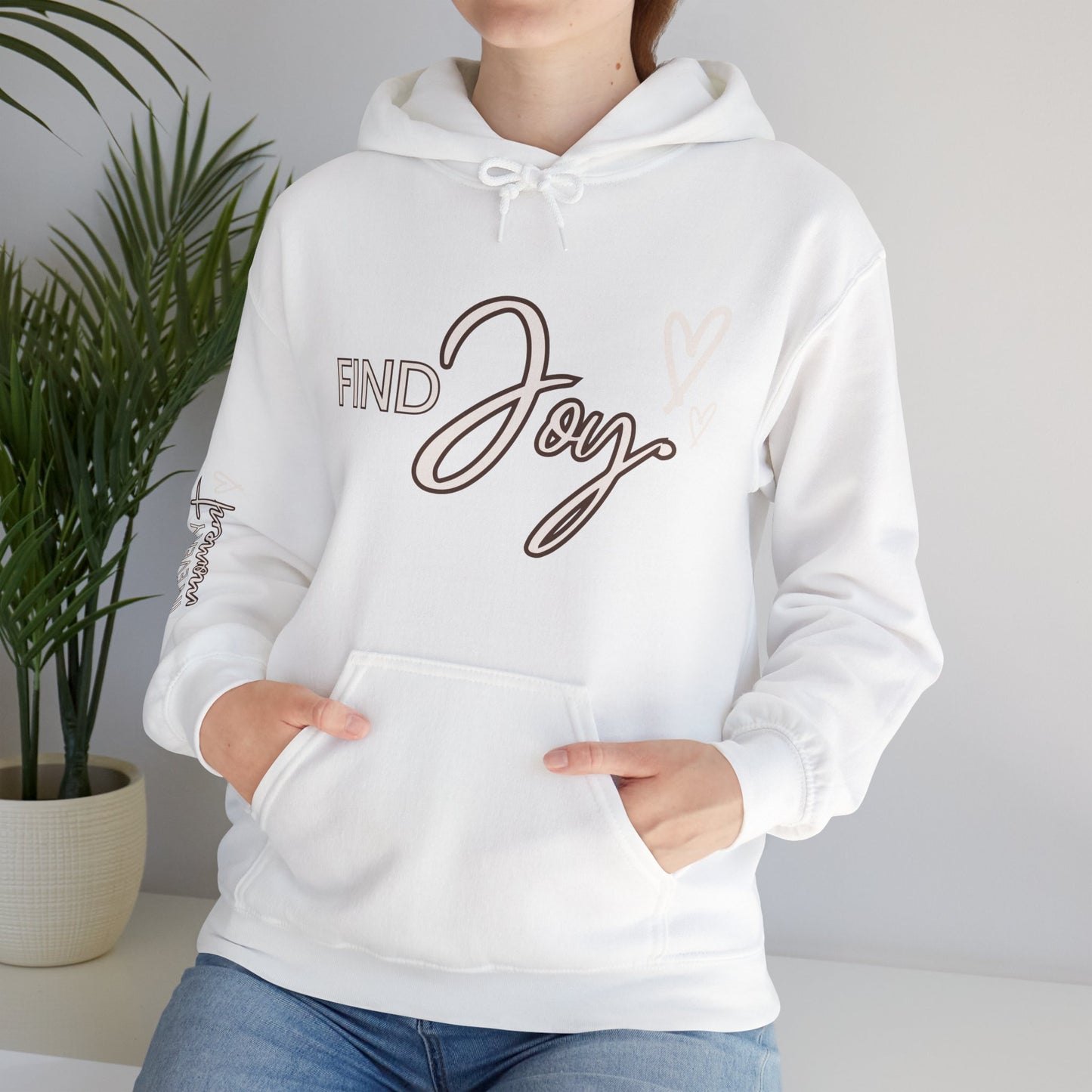 Find Joy in Every Moment Unisex Heavy Blend Hooded Sweatshirt - Cozy & Inspirational
