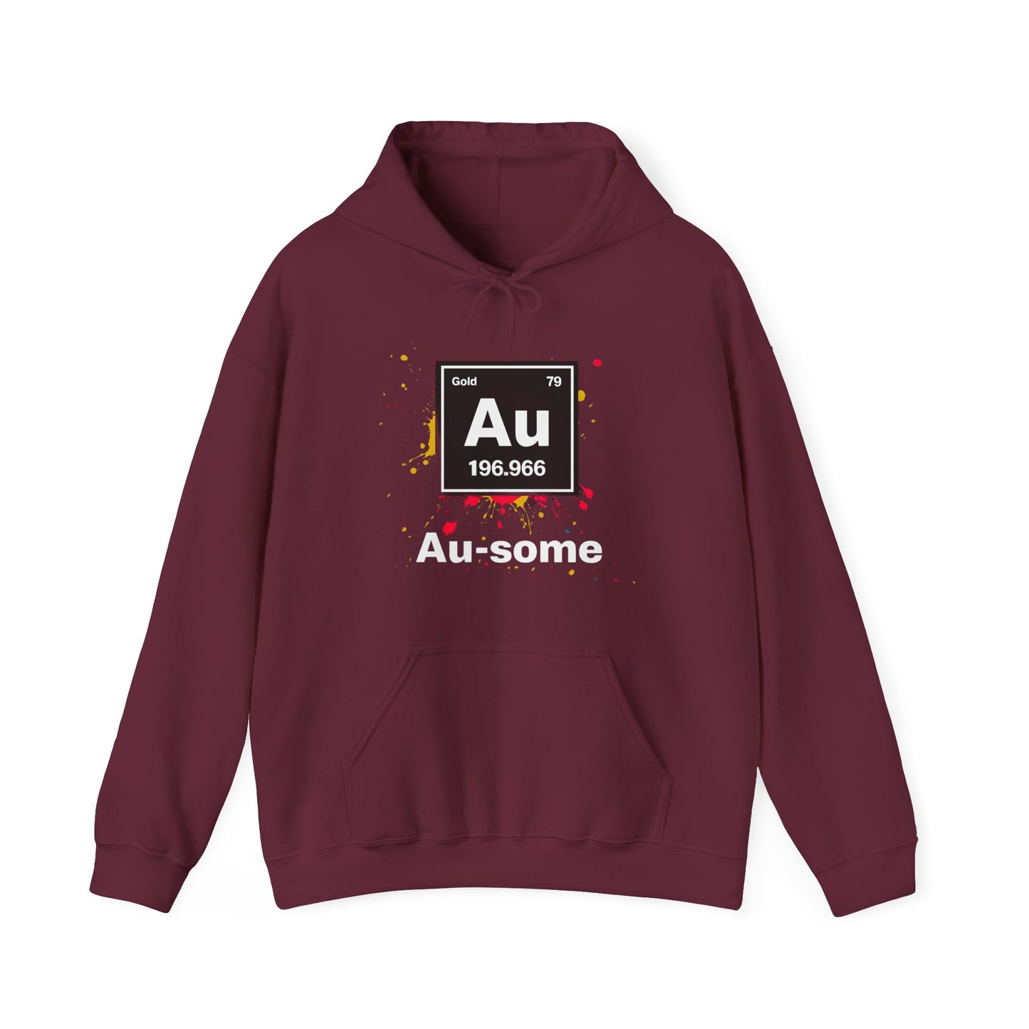 Periodic Table Gold Hoodie, Au-some Sweatshirt for Science Lovers, Chemistry Gift, Unisex Pullover, Fun Physics Wear