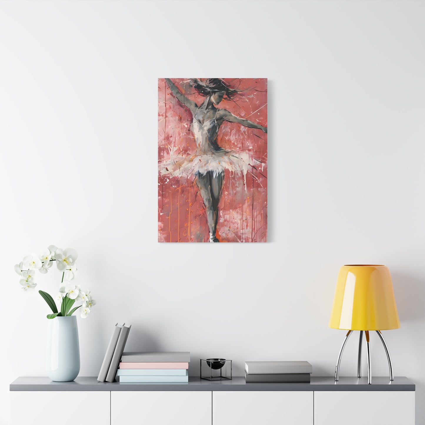 Ballet Dancer Canvas Wall Art, Elegant Home Decor, Ballerina Artwork for Dance Lovers, Perfect Gift for Dancers, Contemporary Art