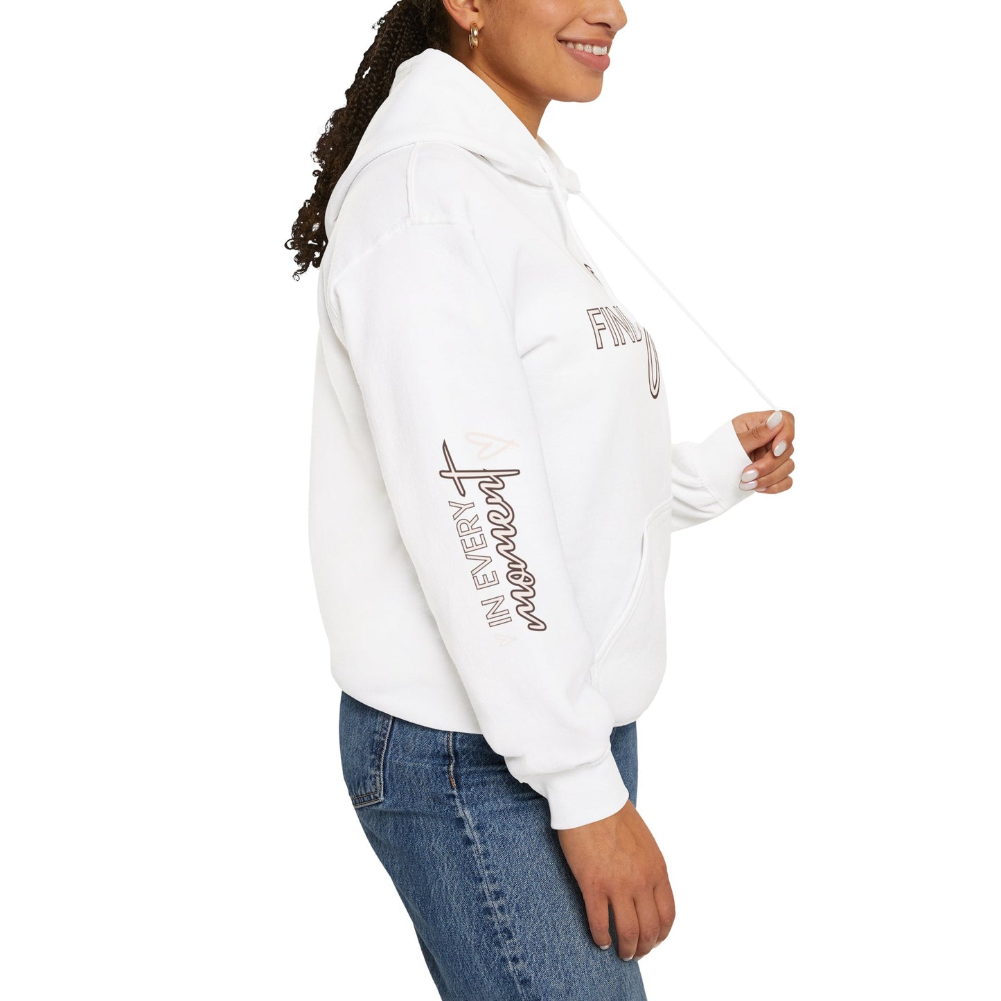 Find Joy in Every Moment Unisex Heavy Blend Hooded Sweatshirt - Cozy & Inspirational