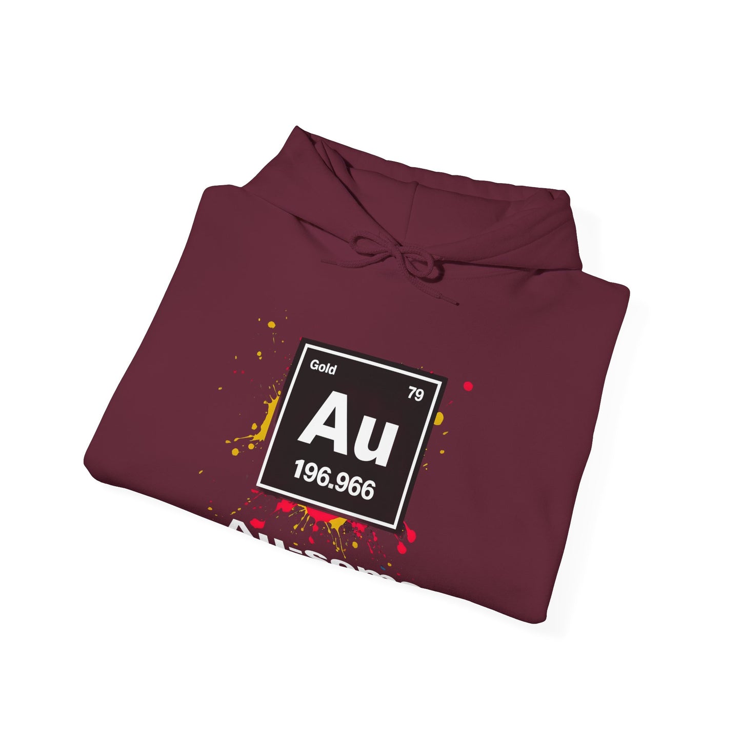 Periodic Table Gold Hoodie, Au-some Sweatshirt for Science Lovers, Chemistry Gift, Unisex Pullover, Fun Physics Wear