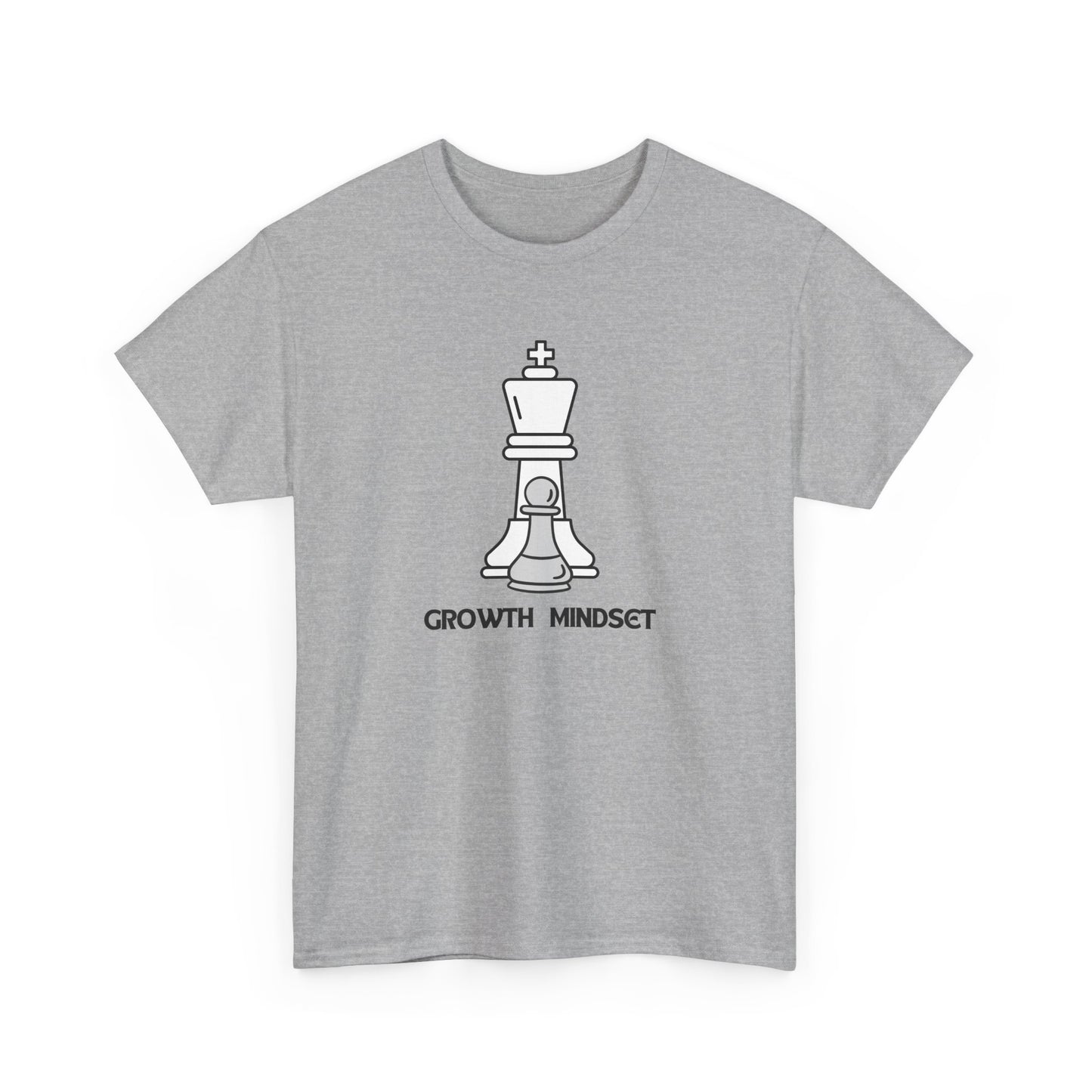 Growth Mindset Unisex Heavy Cotton Tee, Motivational Apparel, Gift for Students, Casual Wear, Self-Improvement Shirt, Everyday Comfort