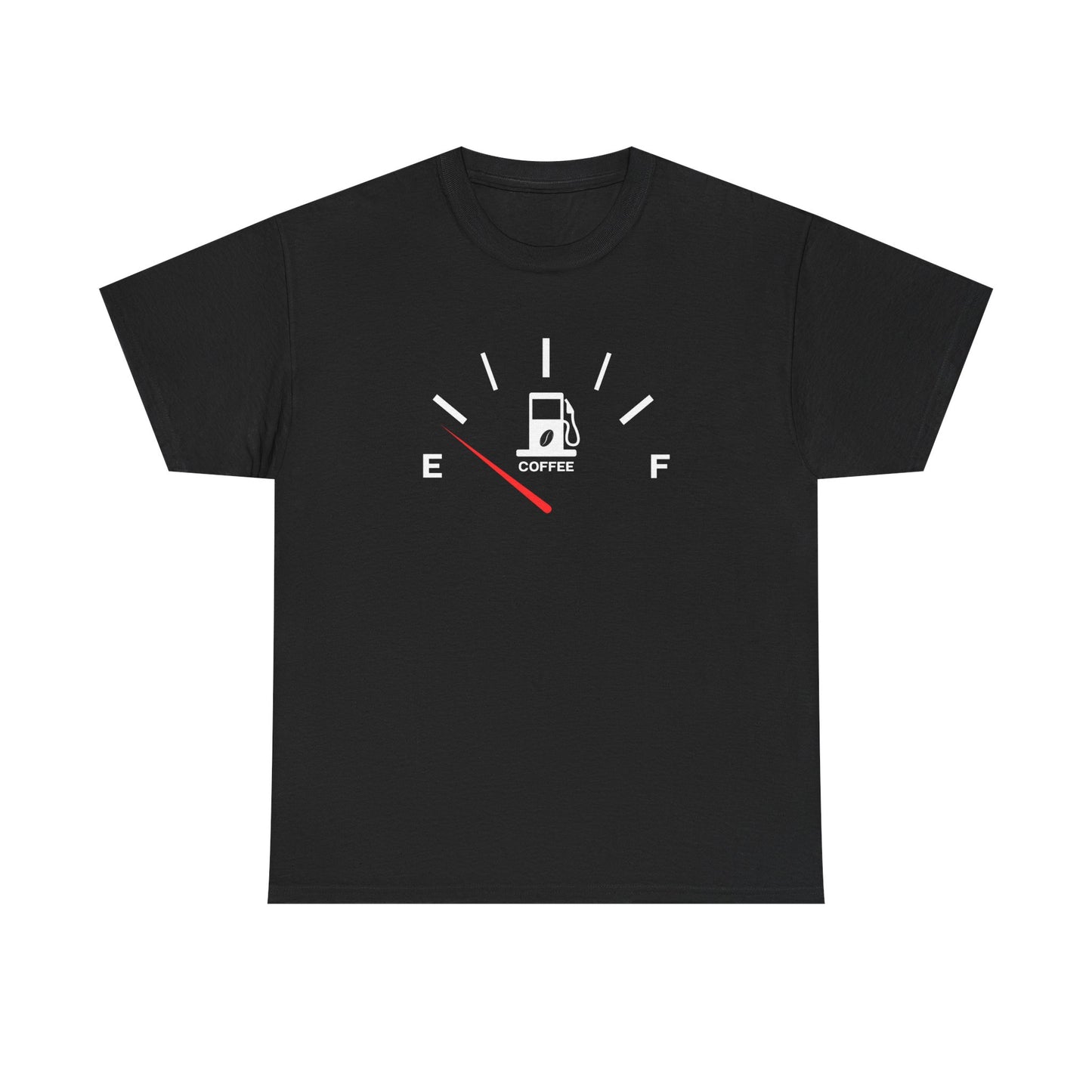 Fuel Gauge Coffee Unisex Tee, Coffee Lover Shirt, Gifts for Coffee Lovers, Funny Graphic Tee, Casual Everyday Wear, Perfect for Birthdays