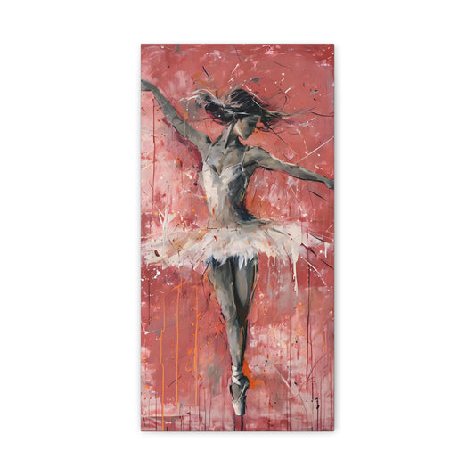 Ballet Dancer Canvas Wall Art, Elegant Home Decor, Ballerina Artwork for Dance Lovers, Perfect Gift for Dancers, Contemporary Art