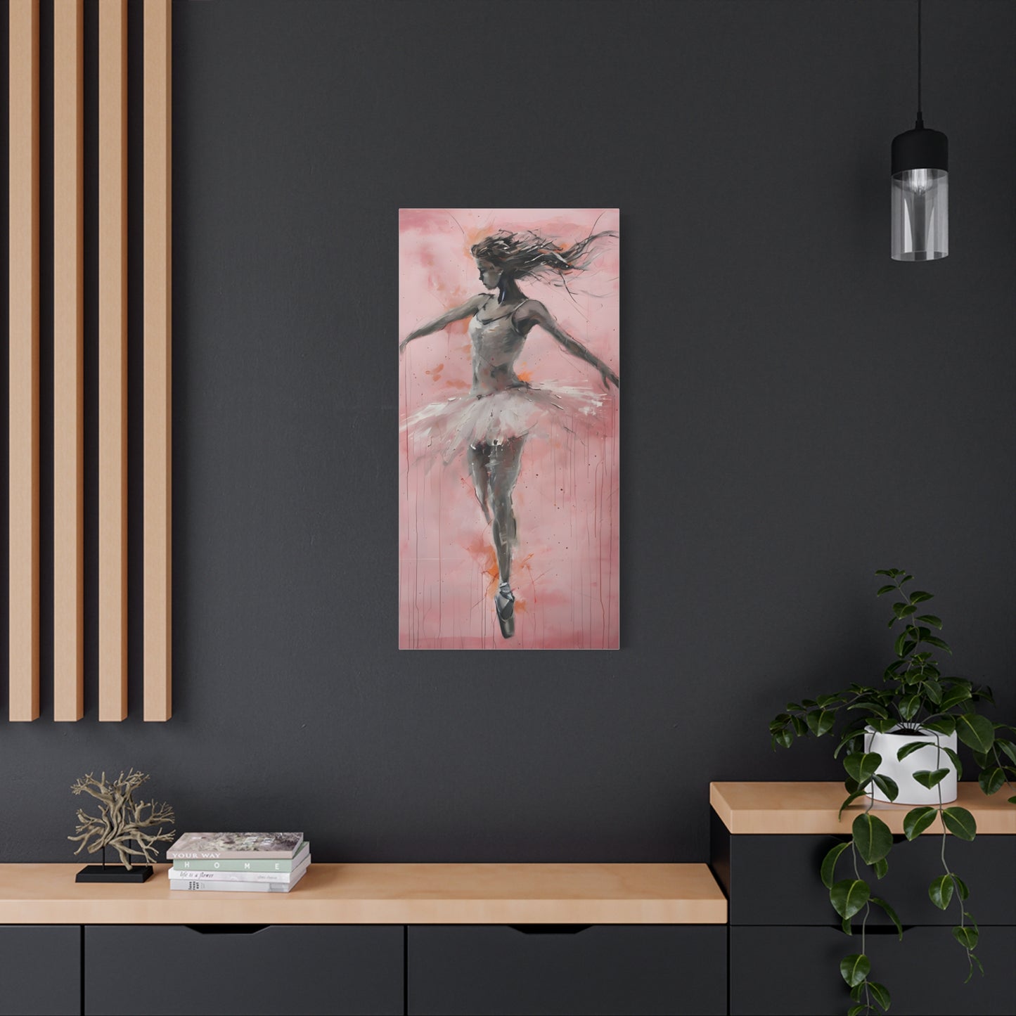 Ballet Dancer Canvas Art, Wall Decor for Dance Studio, Home Decoration, Gift for Dancers, Modern Art Print, Ballerina Artwork