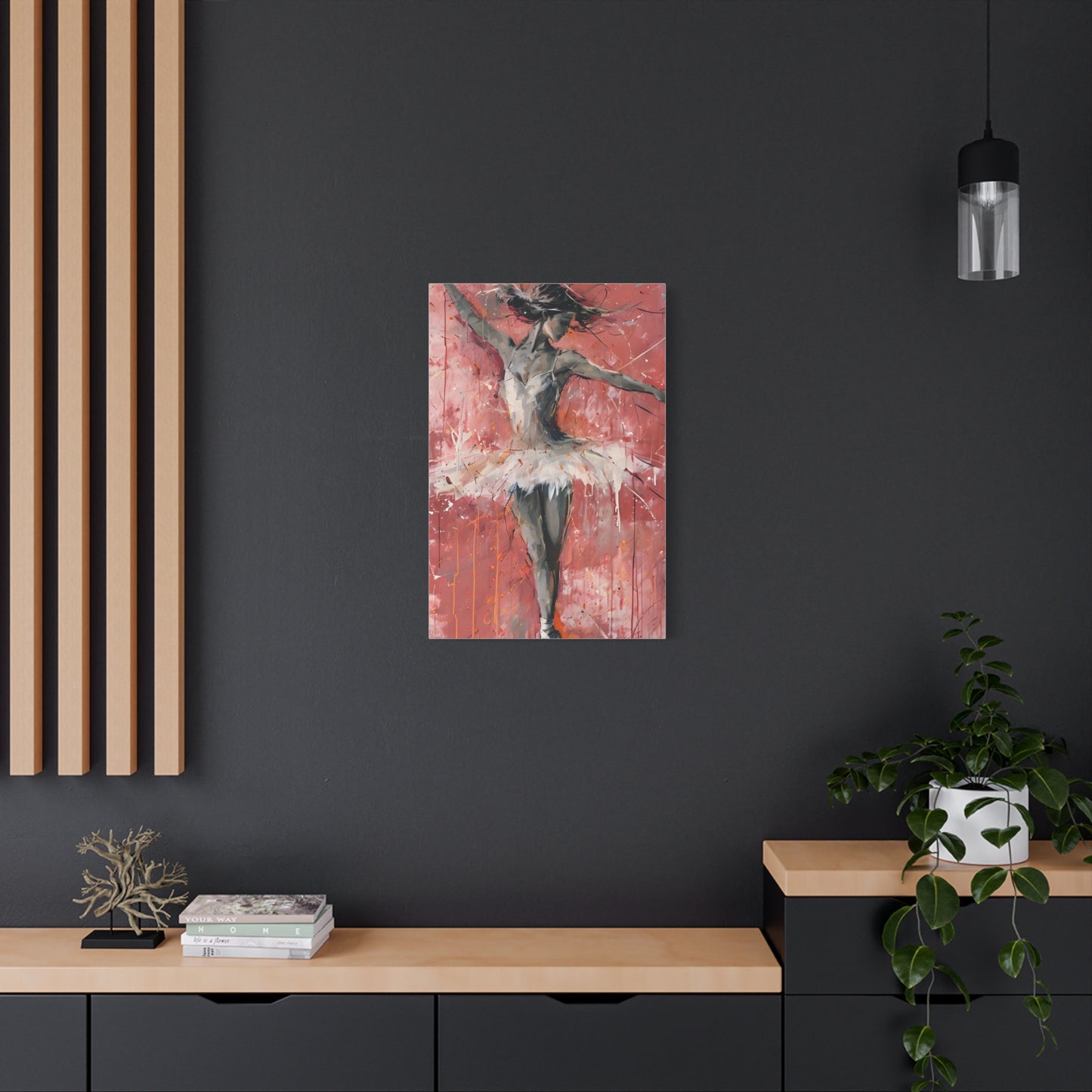 Ballet Dancer Canvas Wall Art, Elegant Home Decor, Ballerina Artwork for Dance Lovers, Perfect Gift for Dancers, Contemporary Art