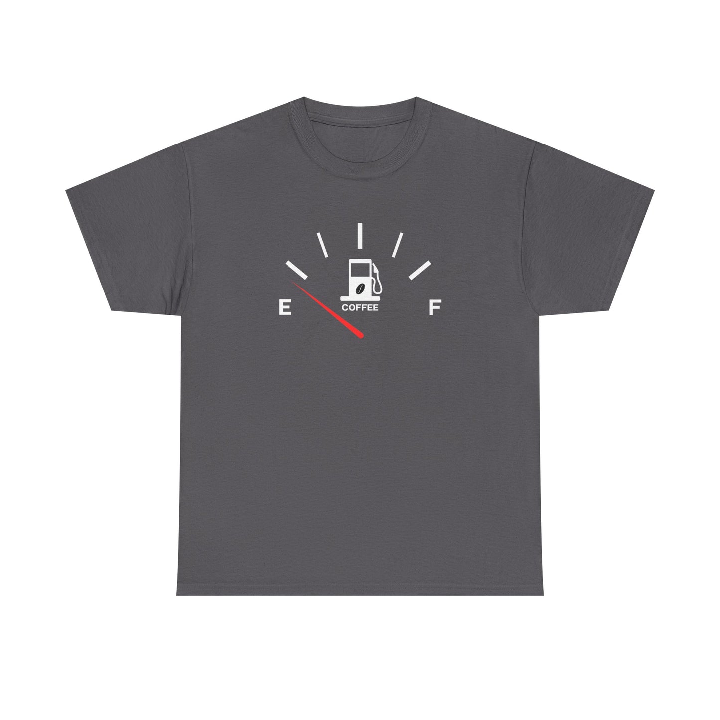 Fuel Gauge Coffee Unisex Tee, Coffee Lover Shirt, Gifts for Coffee Lovers, Funny Graphic Tee, Casual Everyday Wear, Perfect for Birthdays