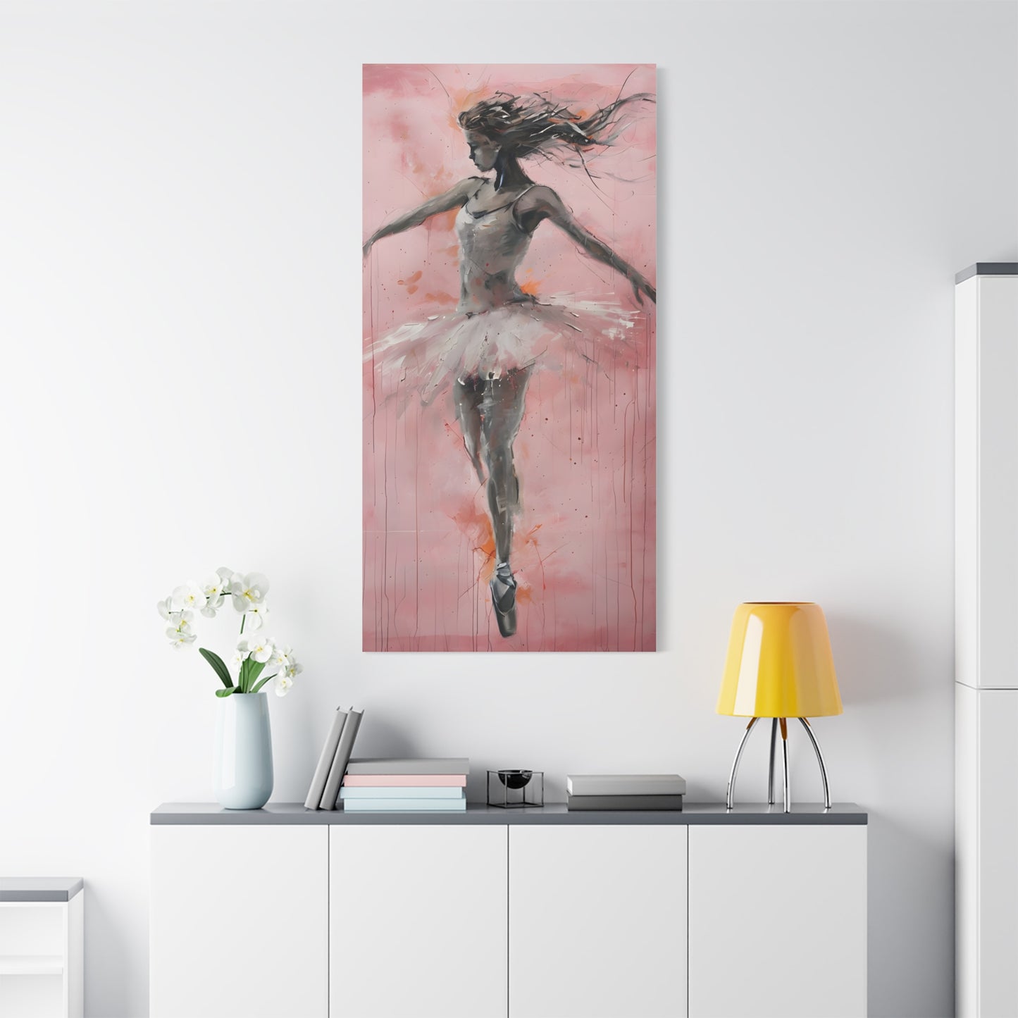 Ballet Dancer Canvas Art, Wall Decor for Dance Studio, Home Decoration, Gift for Dancers, Modern Art Print, Ballerina Artwork