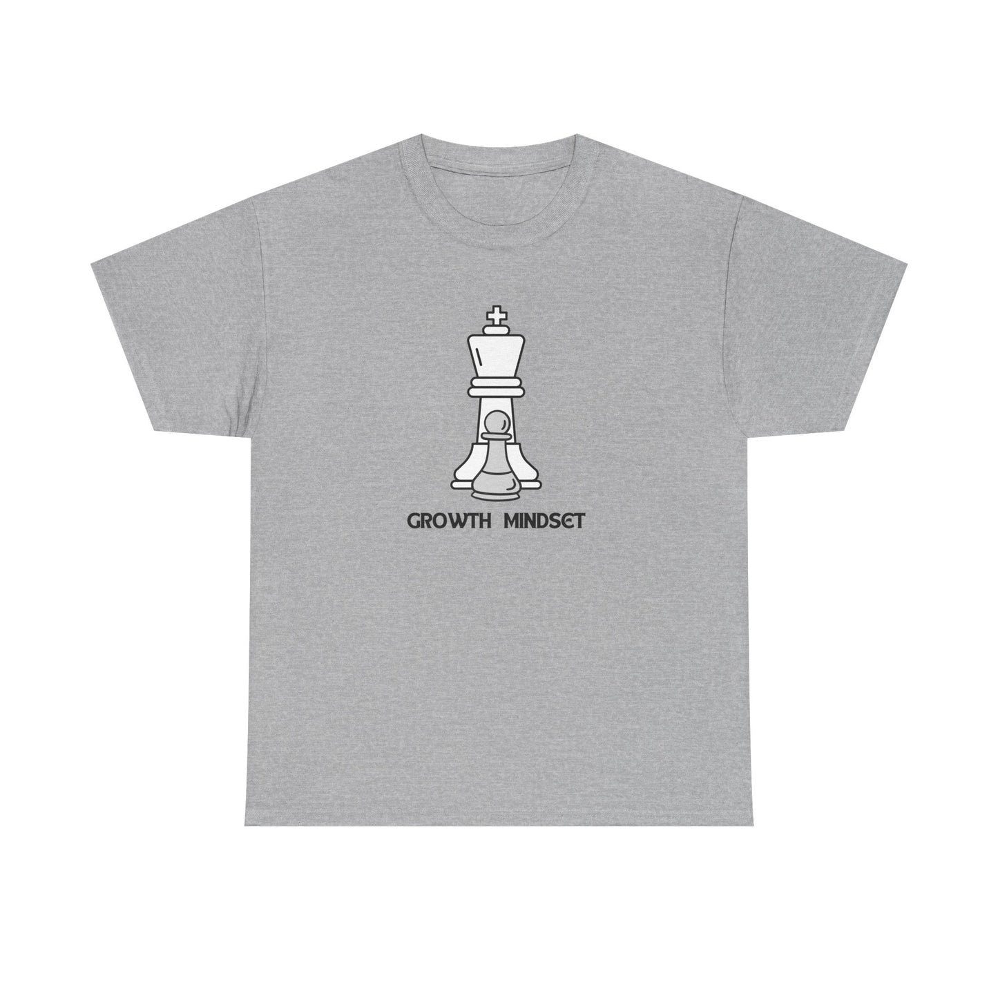 Growth Mindset Unisex Heavy Cotton Tee, Motivational Apparel, Gift for Students, Casual Wear, Self-Improvement Shirt, Everyday Comfort