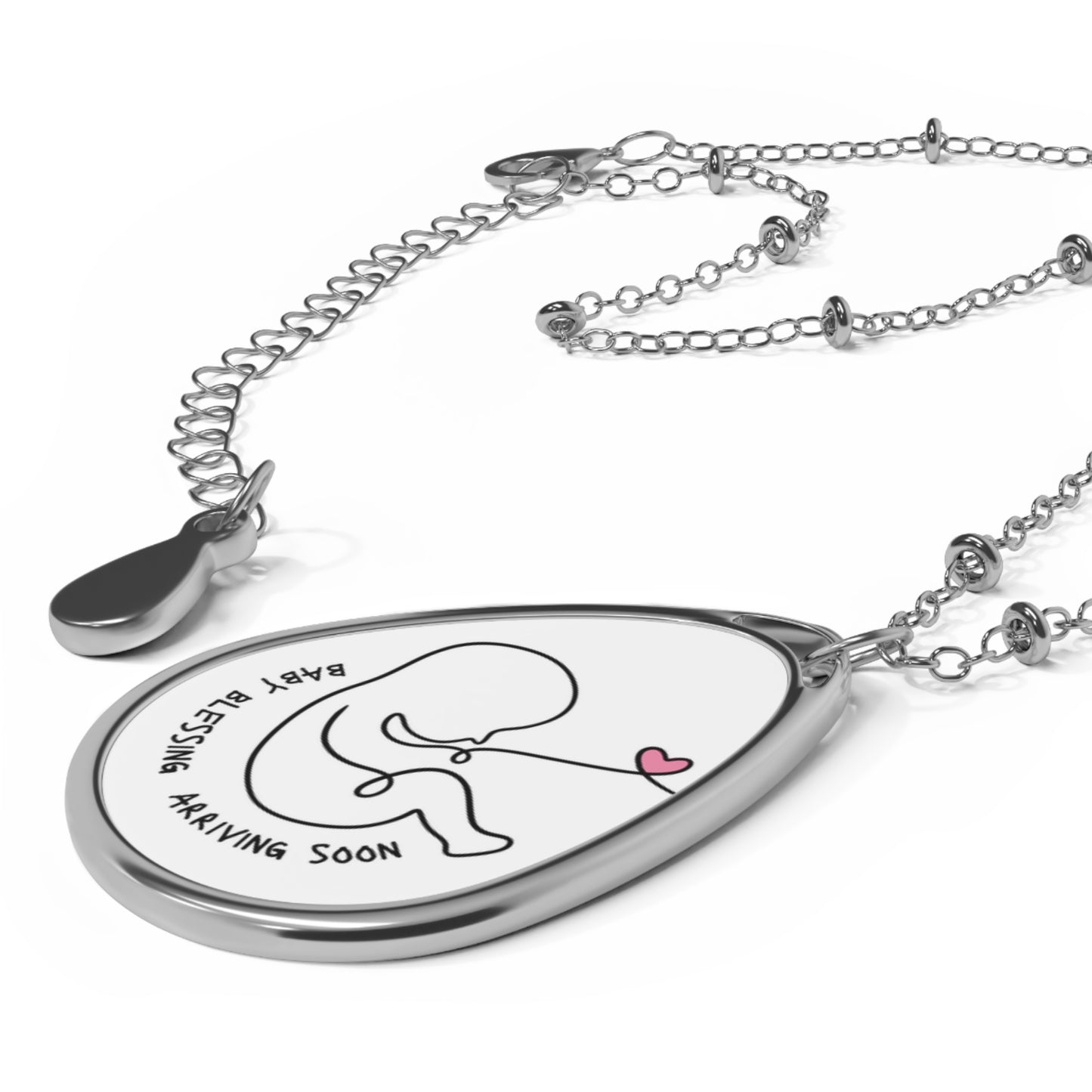 Baby Blessings Pendant Necklace, Expecting Mother Jewelry, Pregnancy Gift, New Parent Keepsake, Baby Shower Gift, Milestone Necklace