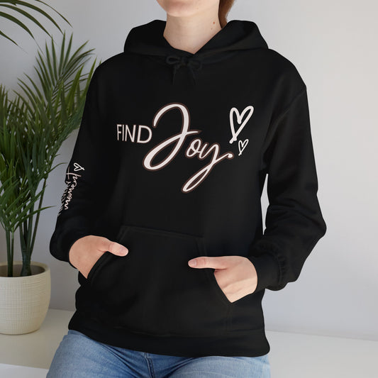 Find Joy  in Every Moment Unisex Heavy Blend Hooded Sweatshirt - Cozy & Inspirational
