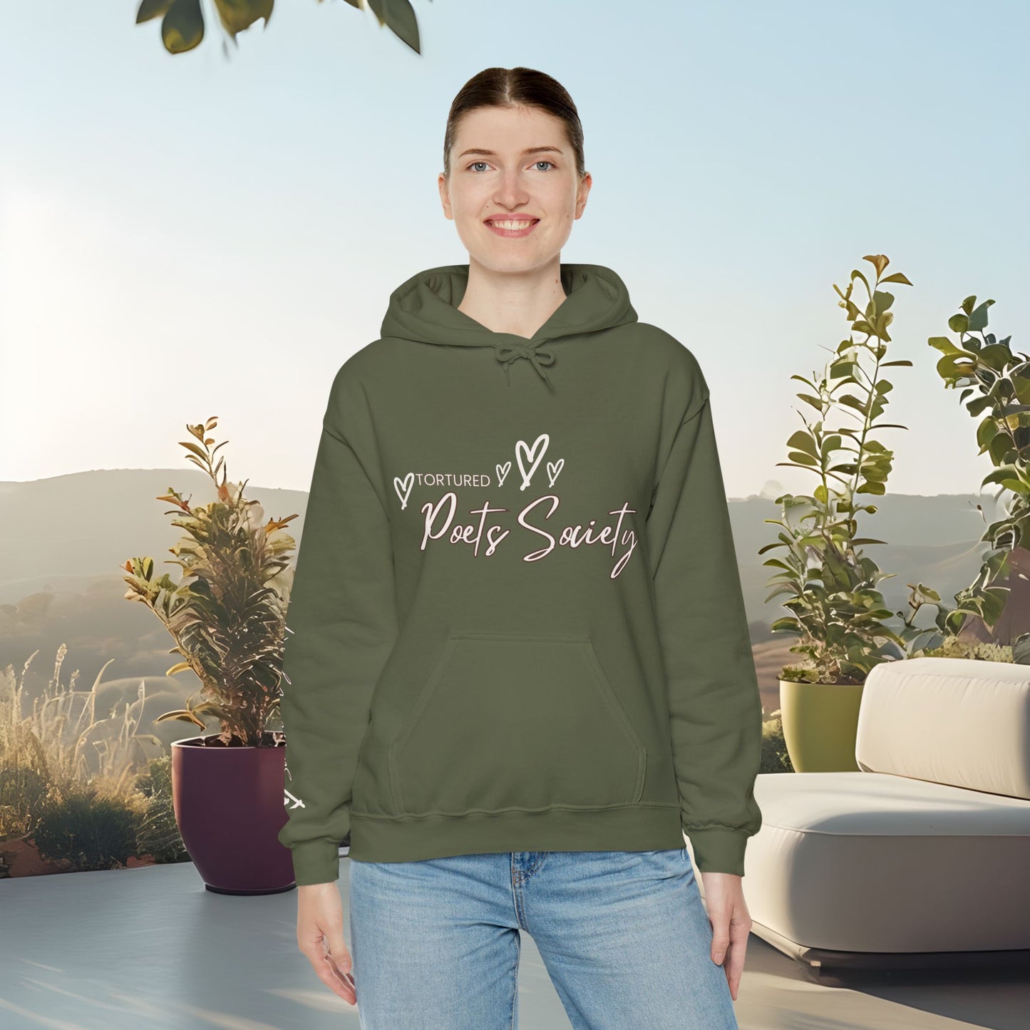 Poets Society Hooded Sweatshirt, Cozy Unisex Hoodie for Writers, Gift for Poets, Literary Apparel, Writing Inspiration