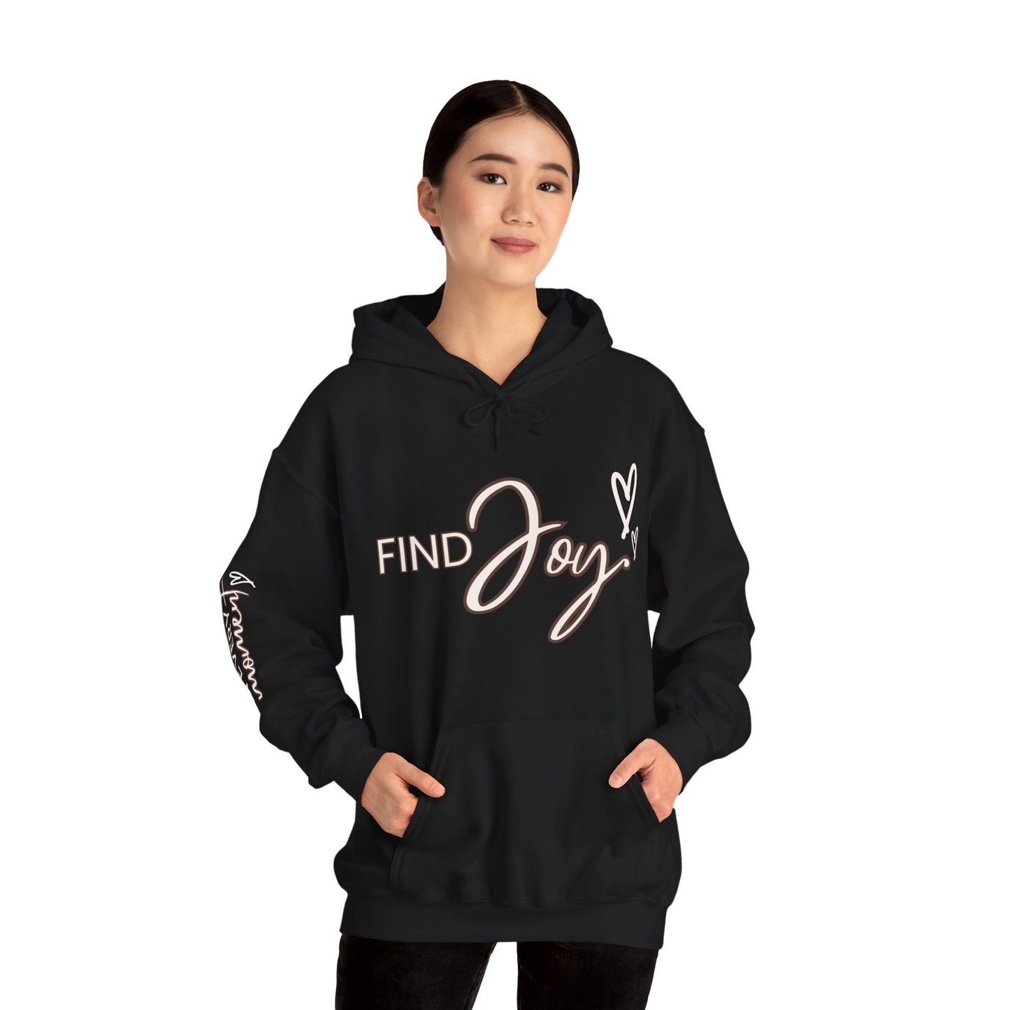 Find Joy in Every Moment Unisex Heavy Blend Hooded Sweatshirt - Cozy & Inspirational