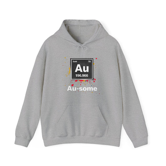 Periodic Table Gold Hoodie, Au-some Sweatshirt for Science Lovers, Chemistry Gift, Unisex Pullover, Fun Physics Wear