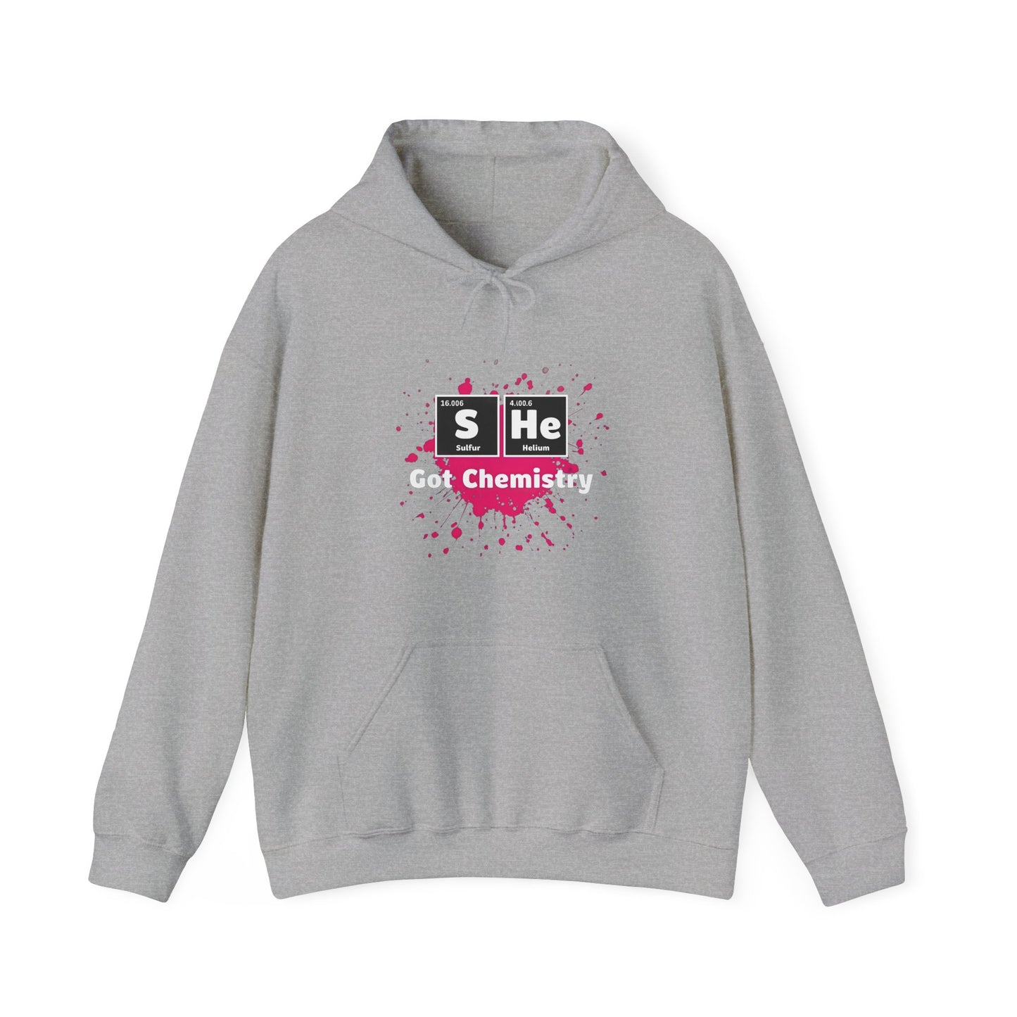 Science Apparel Hoodie - "She Got Chemistry" Unisex Heavy Blend™ Sweatshirt, Gift for Chemists, Teacher, Science Lover, Birthday,