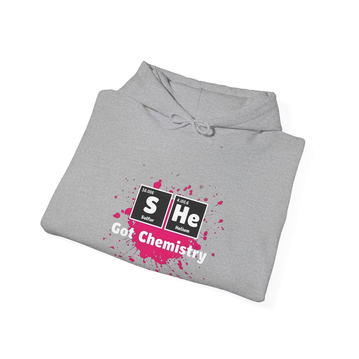 Science Apparel Hoodie - "She Got Chemistry" Unisex Heavy Blend™ Sweatshirt, Gift for Chemists, Teacher, Science Lover, Birthday,