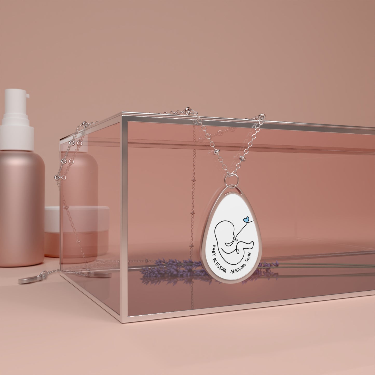 Baby Blessings Arrival Necklace, Pregnancy Gift, Expecting Mother Jewelry, New Mom Keepsake, Baby Shower Gift, Maternity Accessory