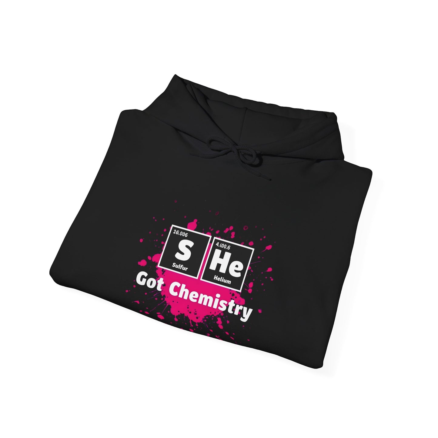 Science Apparel Hoodie - "She Got Chemistry" Unisex Heavy Blend™ Sweatshirt, Gift for Chemists, Teacher, Science Lover, Birthday,