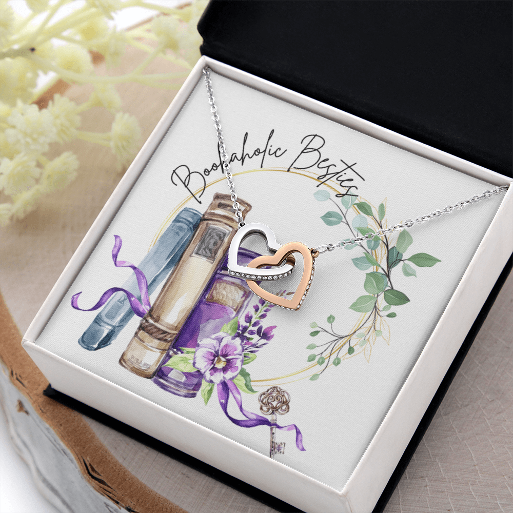 Bookaholic Besties Necklace – A Bond as Endless as Your Stories