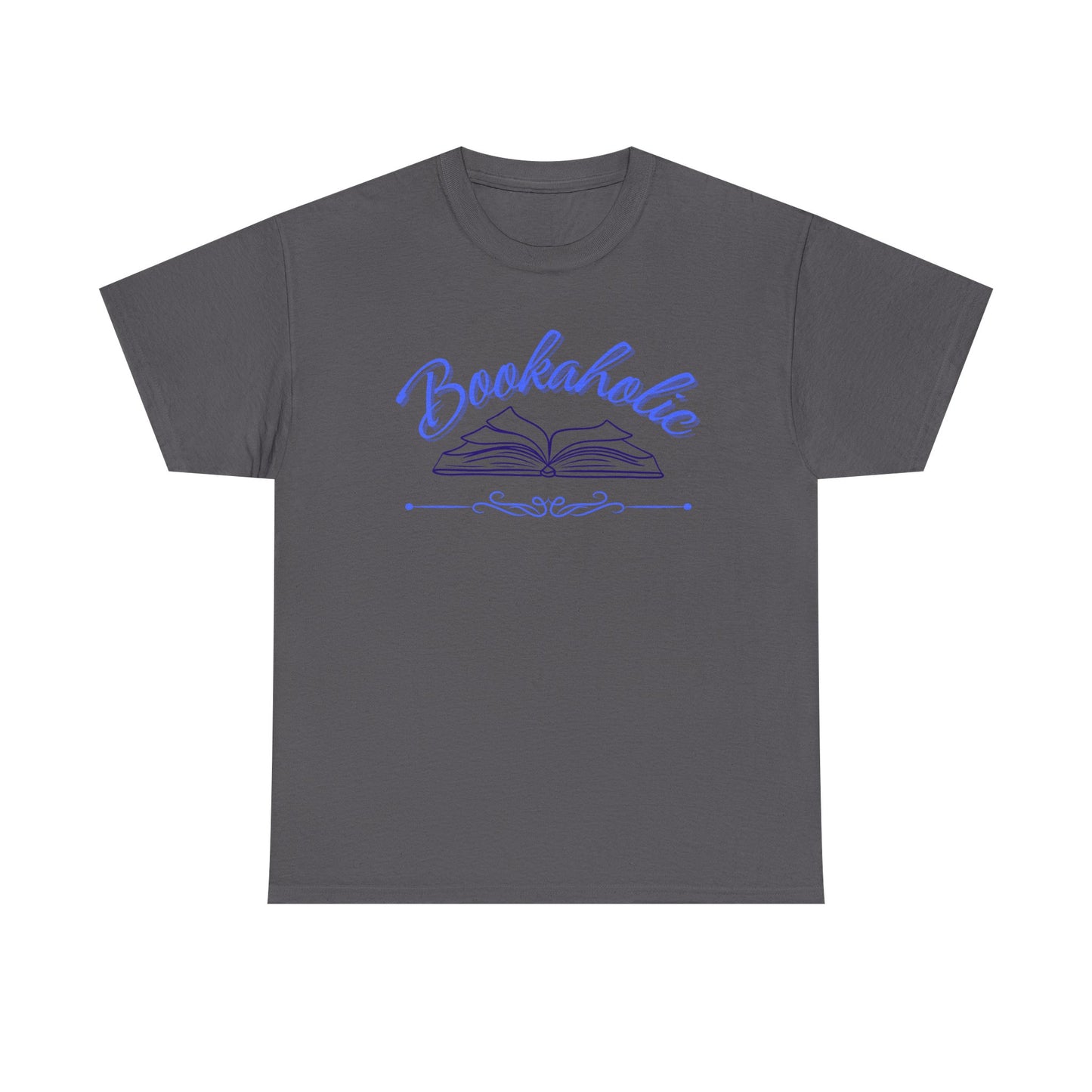 Bookaholic Unisex Heavy Cotton Tee, Perfect Gift for Book Lovers, Reading Enthusiasts, Cozy Casual Wear for Library Days