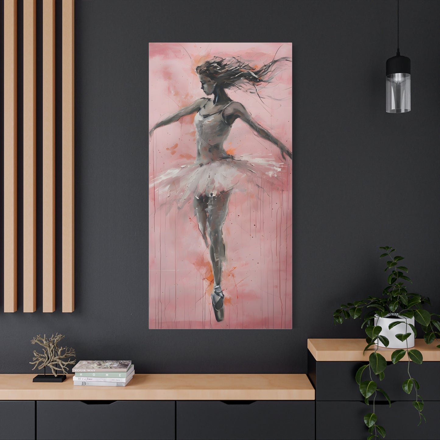 Ballet Dancer Canvas Art, Wall Decor for Dance Studio, Home Decoration, Gift for Dancers, Modern Art Print, Ballerina Artwork