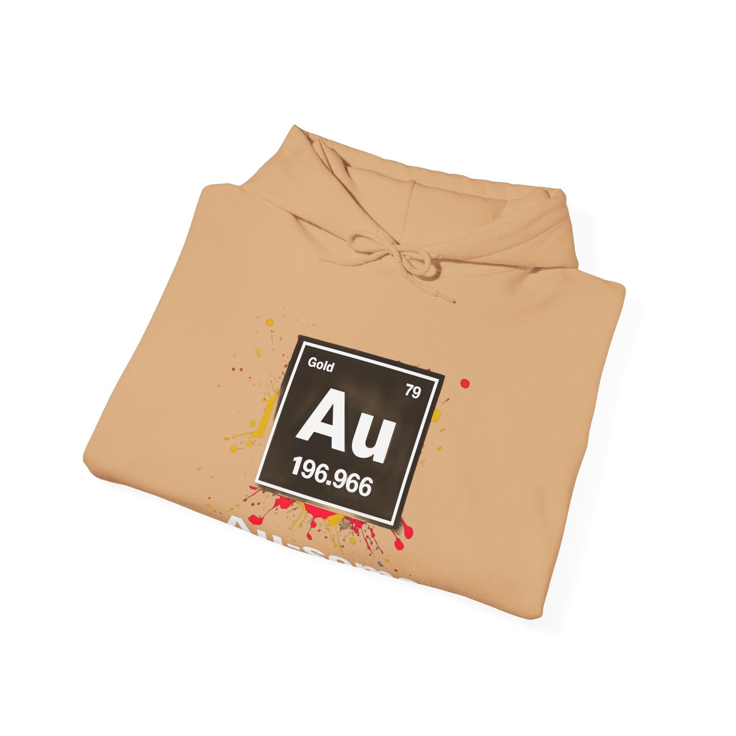 Periodic Table Gold Hoodie, Au-some Sweatshirt for Science Lovers, Chemistry Gift, Unisex Pullover, Fun Physics Wear