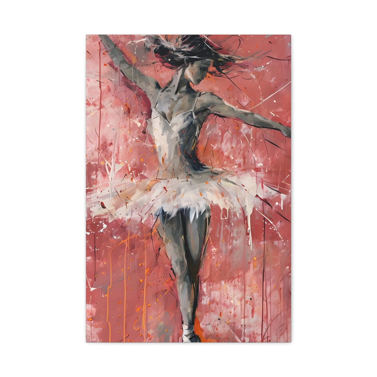 Ballet Dancer Canvas Wall Art, Elegant Home Decor, Ballerina Artwork for Dance Lovers, Perfect Gift for Dancers, Contemporary Art