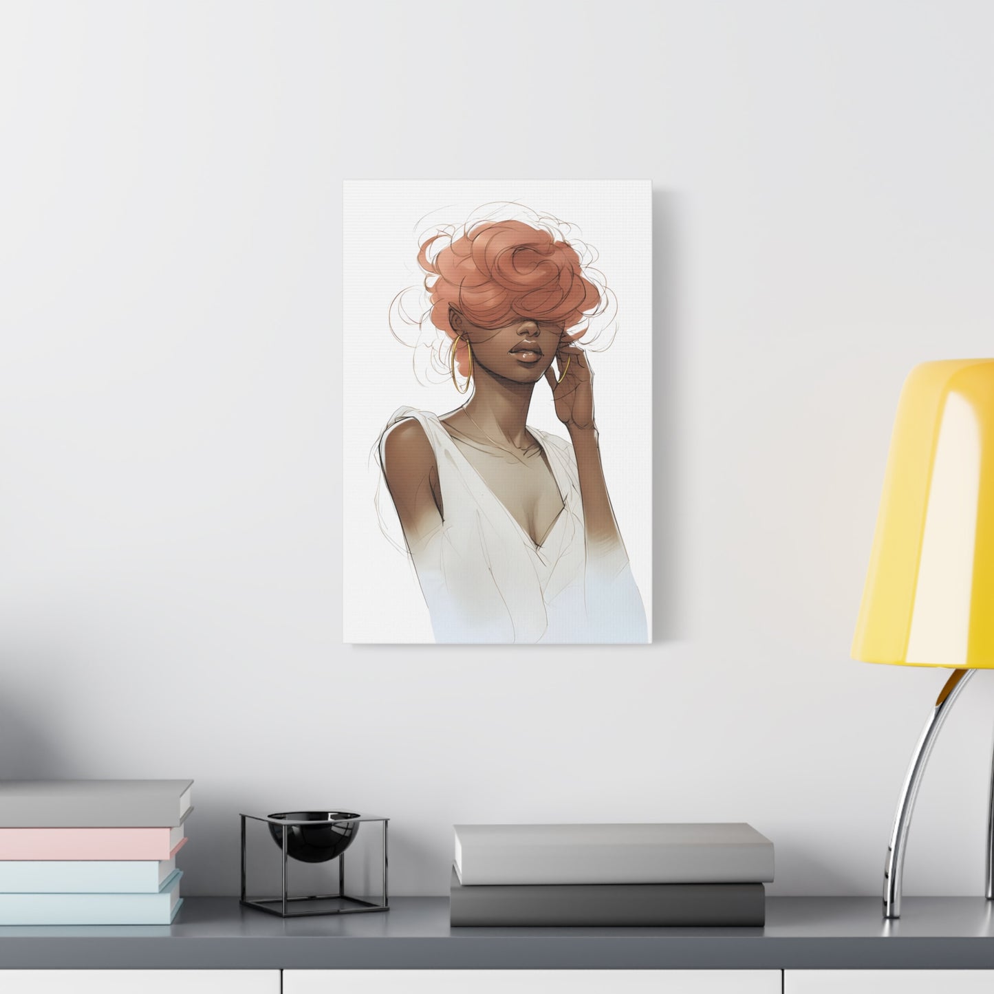 Elegant Matte Canvas Art Print, Chic Wall Decor, Modern Home Artwork, Perfect for Living Room or Bedroom, Gift Idea for Fashion Lovers