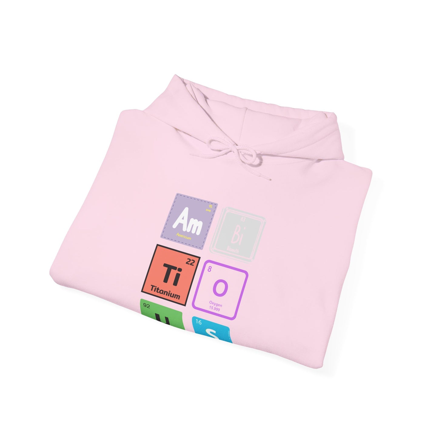 Atomic Elements spelling out Ambitious- Unisex Hoodie | Chemistry Lovers Gift | Cute Science Sweatshirt | Science Teacher Apparel- Tech Vibe